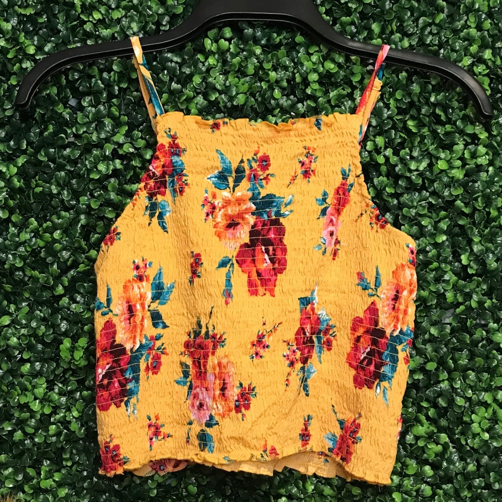 Floral crop top